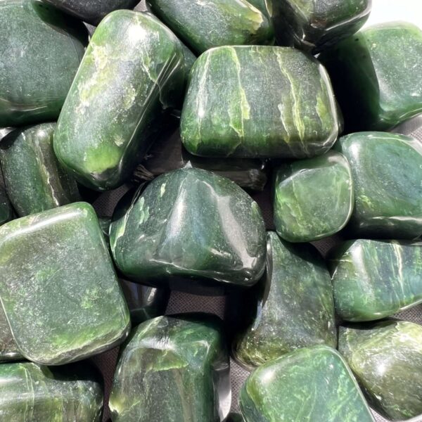 nephrite jade tumblestones heart chakra green mineral online crystal shop NZ