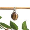 Golden tiger eye pendant solid silver