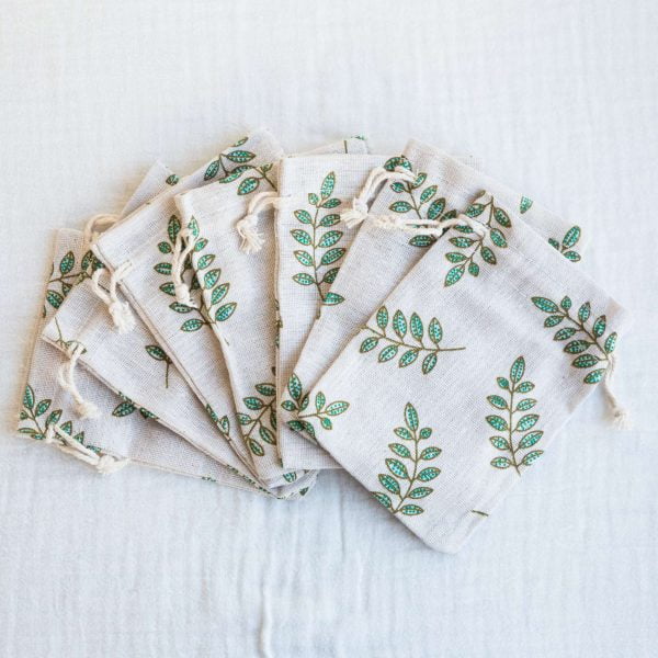  Cotton leaf bag (10x13cm)