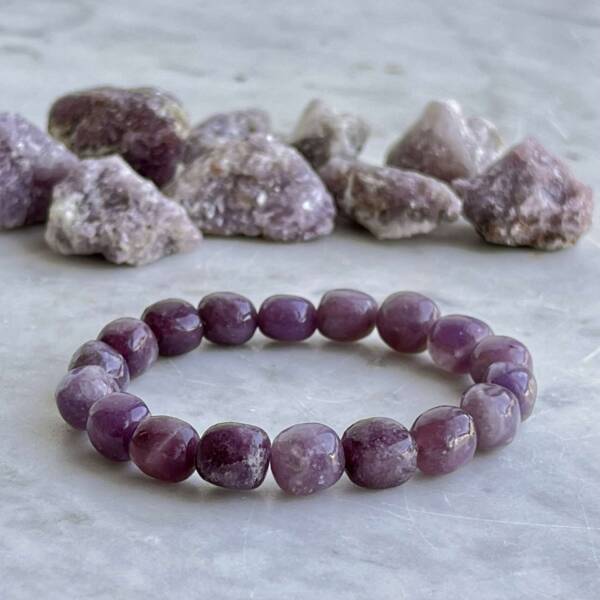 lepidolite bracelet