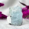 natural aquamarine with black tourmaline