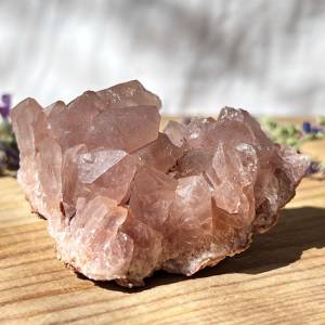 pink amethyst cluster