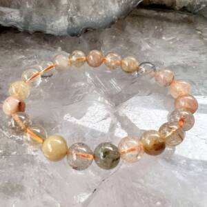 golden rutile included quartz bracelet