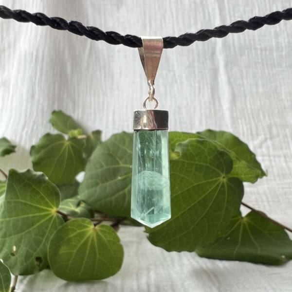 green fluorite pendant