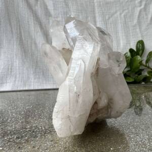 clear quartz cluster