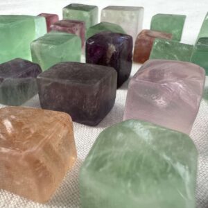 fluorite tumblestones natural calcium fluoride good mineral colour range