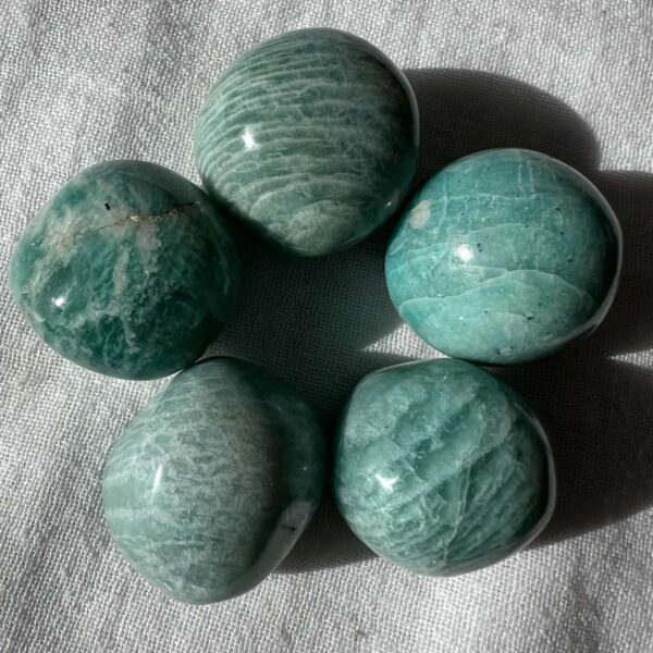 amazonite tumblestones aqua crystal feldspar mineral