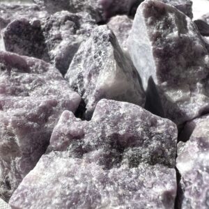 natural lepidolite lilac crystal mica rich sparkling phyllosilicate mineral