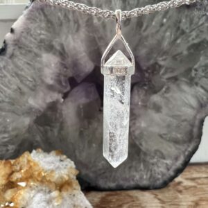 clear quartz pendant