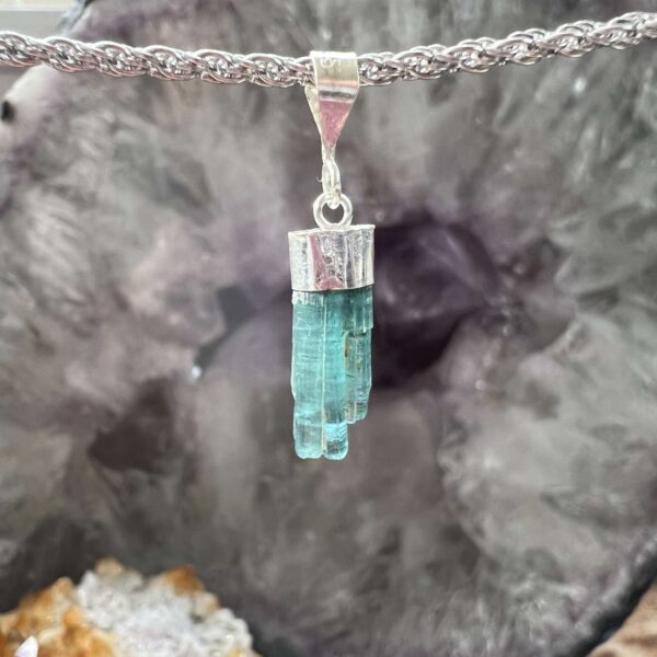 green tourmaline pendant