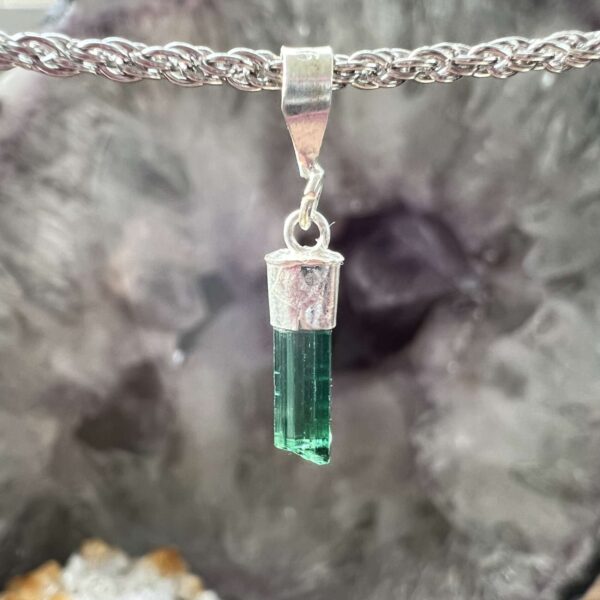 green tourmaline pendant