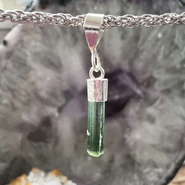 green tourmaline pendant