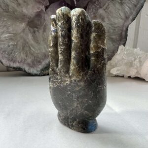 labradorite hand