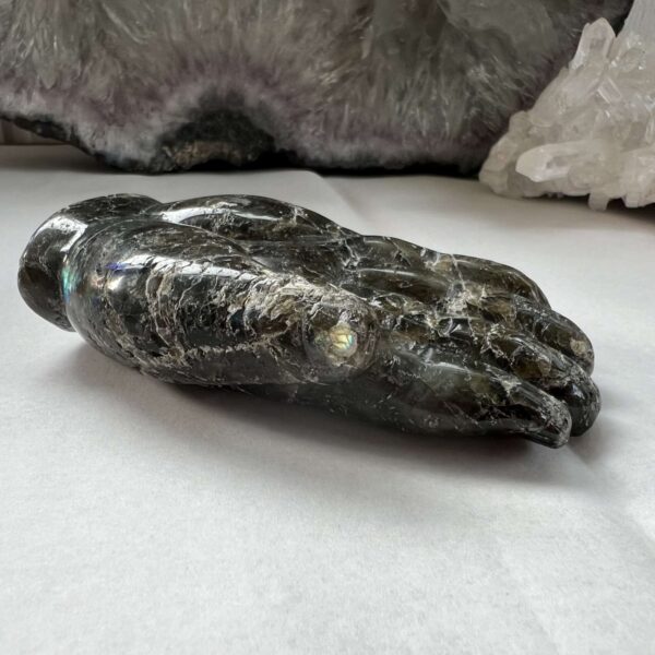 labradorite hand