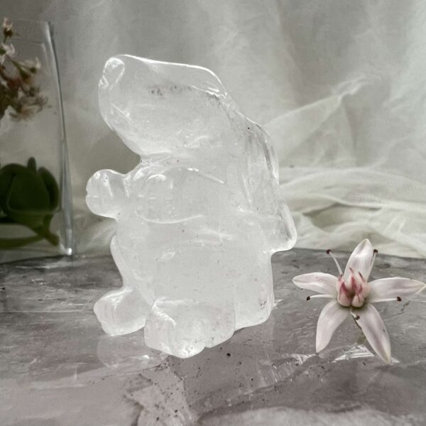 clear quartz rabbit