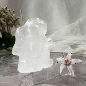 clear quartz rabbit