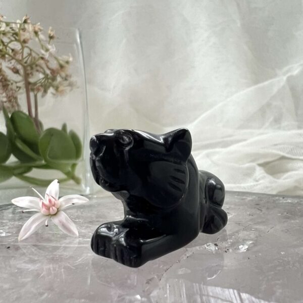 black obsidian lion