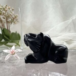 black obsidian lion