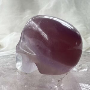 purple fluorite skull