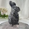 yooperlite rabbit large carved statue sodalite in syenite Na4(Si3Al3)O12Cl