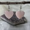 crystal jewellery earrings rose quartz earrings