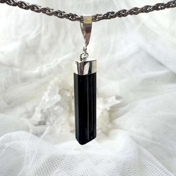 black tourmaline pendant