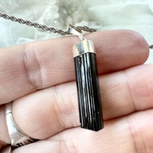 black tourmaline pendant