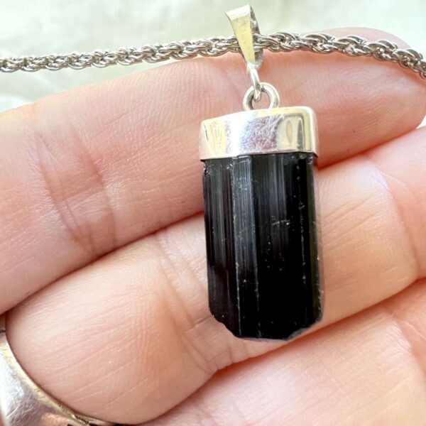 black tourmaline pendant