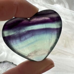 heart shaped fluorite dish