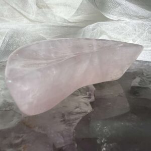 moon shaped rose quartz dish heart chakra home decor home styling