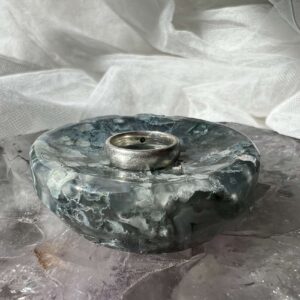 moss agate dish