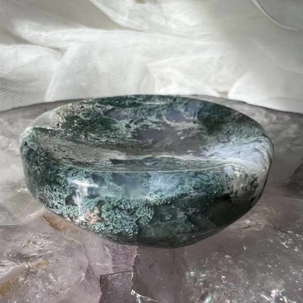 moss agate dish