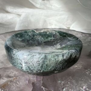 moss agate dish