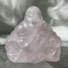 rose quartz buddha crystal carving natural pink quartz home decor home styling art piece crystal sculpture