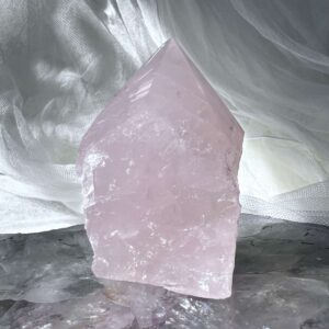 part polished rose quartz natural crystal shop online home decor house staging