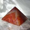 agate pyramid crystal pyramid sacred geometry banded quartz home decor crystal display