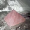 rose quartz pyramid pink crystal sacred geometry home decor online crystal shop