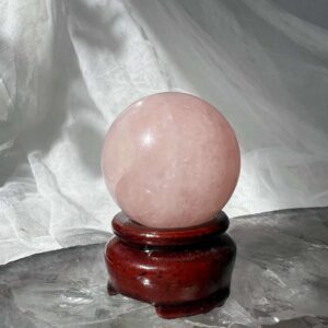 rose quartz crystal ball