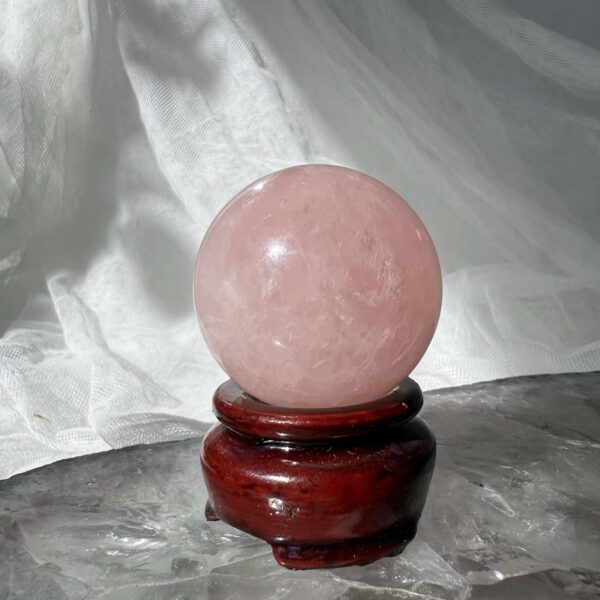 rose quartz crystal ball