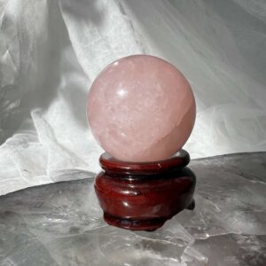 rose quartz crystal ball