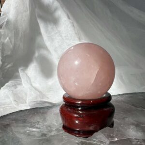 rose quartz crystal ball