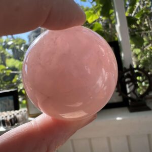 rose quartz crystal ball