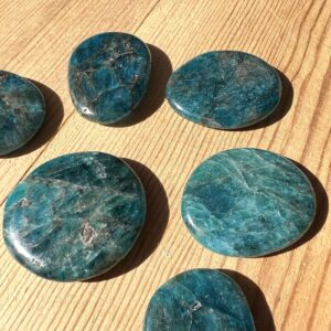 blue apatite palmstone