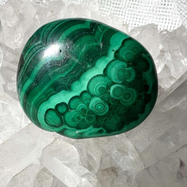 malachite palmstone copper rich crystal green mineral polished NZ online crystal shop