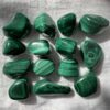 malachite tumblestone green banded copper carbonate hydroxide green crystal heart chakra online crystal shop