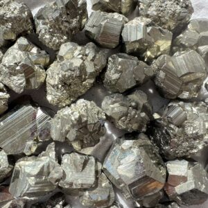 iron pyrite clusters natural iron sulphide crystal fools gold mineral online crystal shop