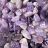 chevron amethyst tumblestone purple and white quartz crystal with manganese online crystal shop