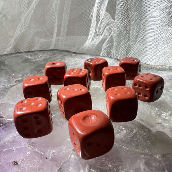 red jasper dice crystal dice natural crystal game time fun toy crystal shop on line