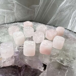 rose quartz dice natural pink quartz crystal fun and games online crystal shop