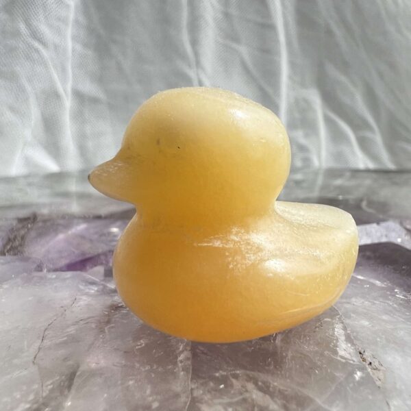 yellow calcite duck